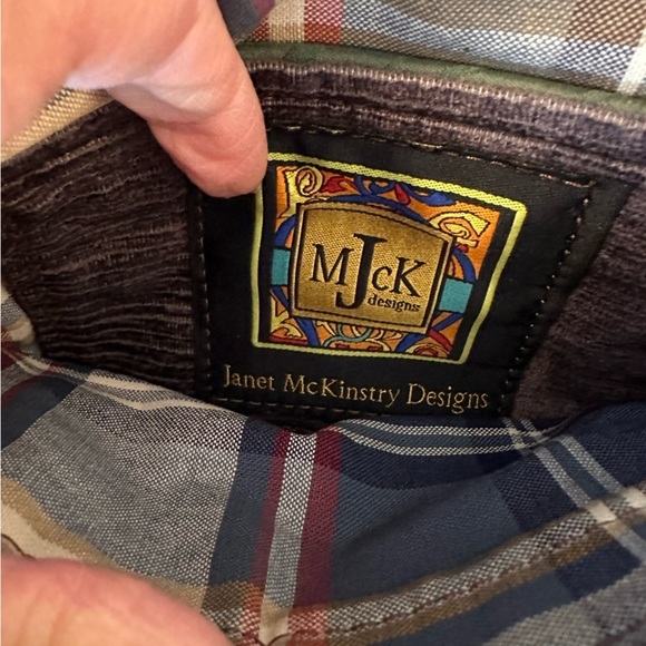 Janet McKinstry Designs Crossbody bag tapestry patchwork artsy designer colorful - Picture 5 of 8